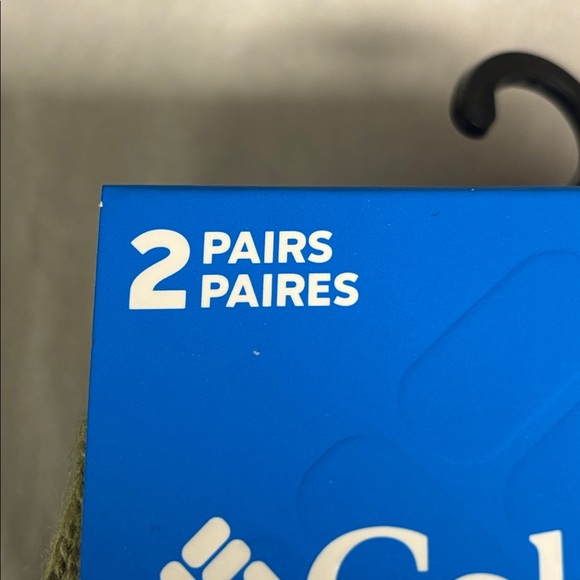 New Columbia Socks Men’s 2 Pair Green & Gray Warm Fleece Socks Activewear Casual - Picture 9 of 13